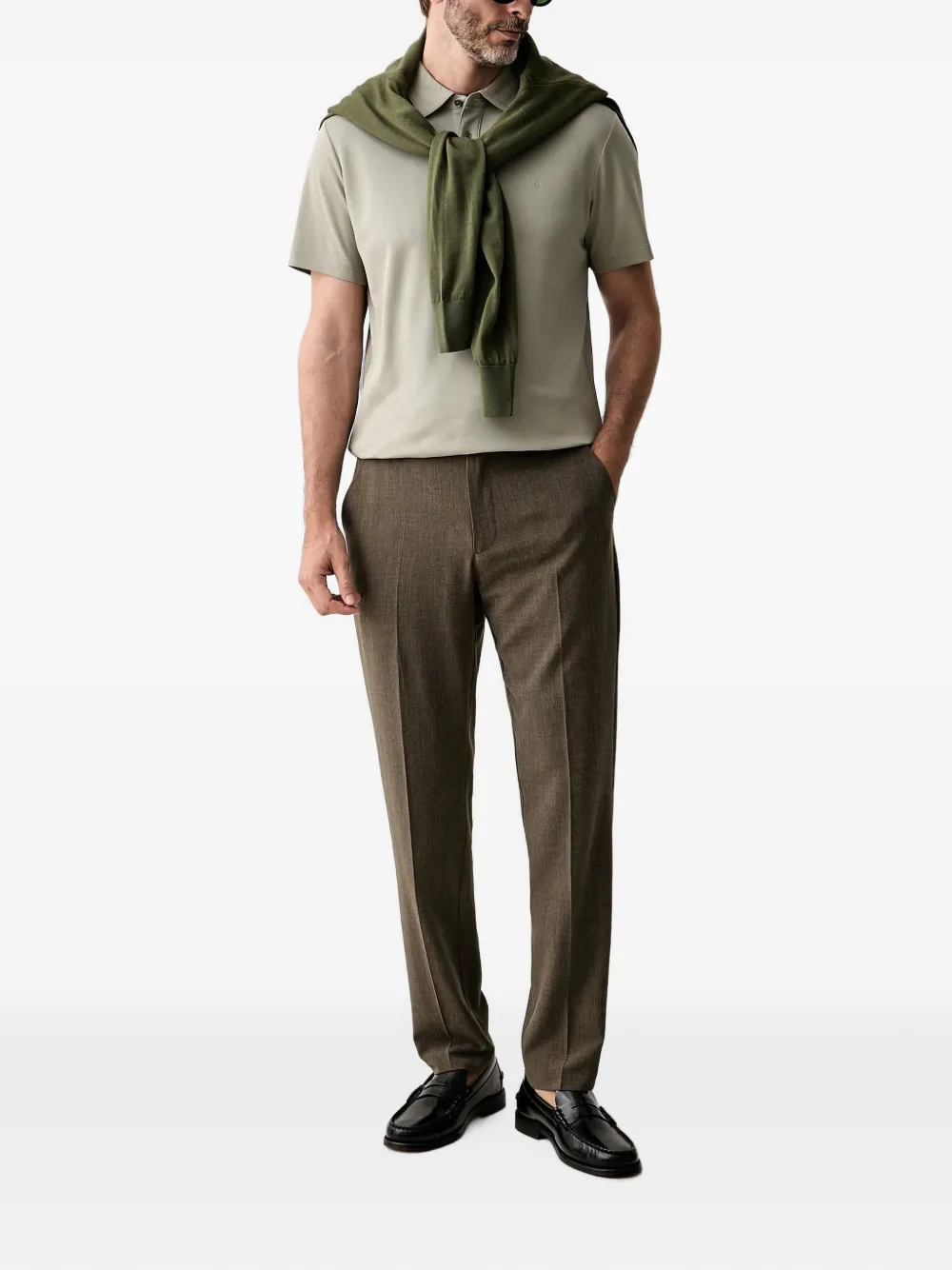Michael Kors Poloshirt met geborduurd logo Groen