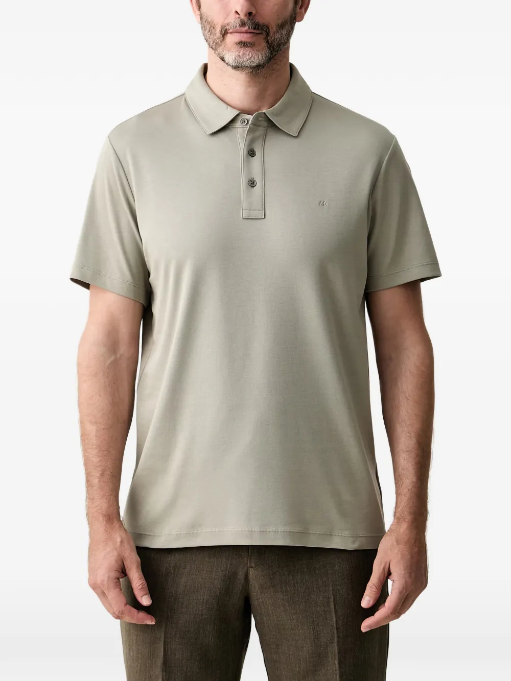 Michael Kors embroidered-logo polo shirt - Verde