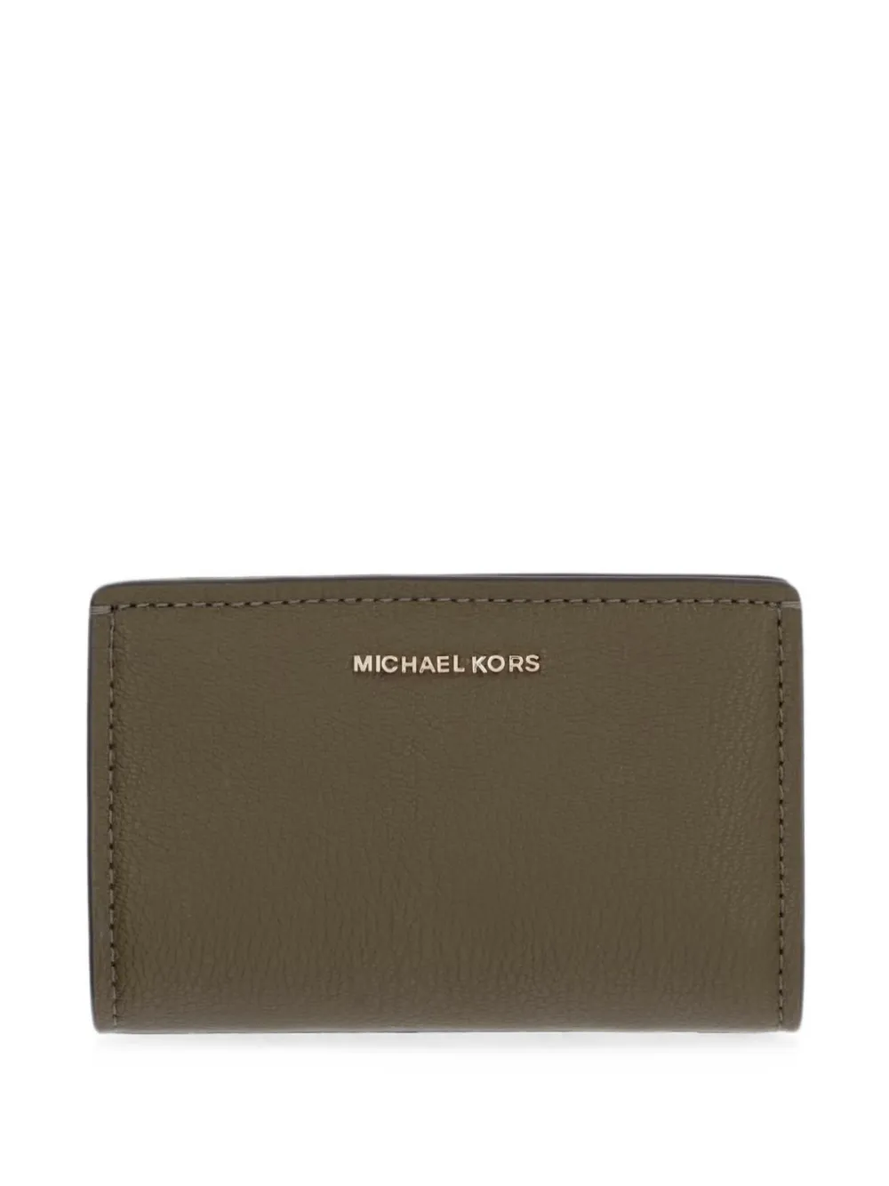 Michael Michael Kors Bryant medium pebbled leather wallet - Verde
