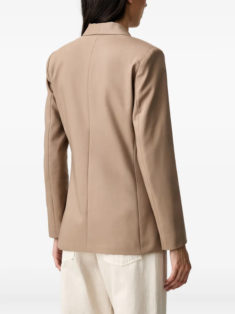 Morgan Blazer met sjaalkraag Beige