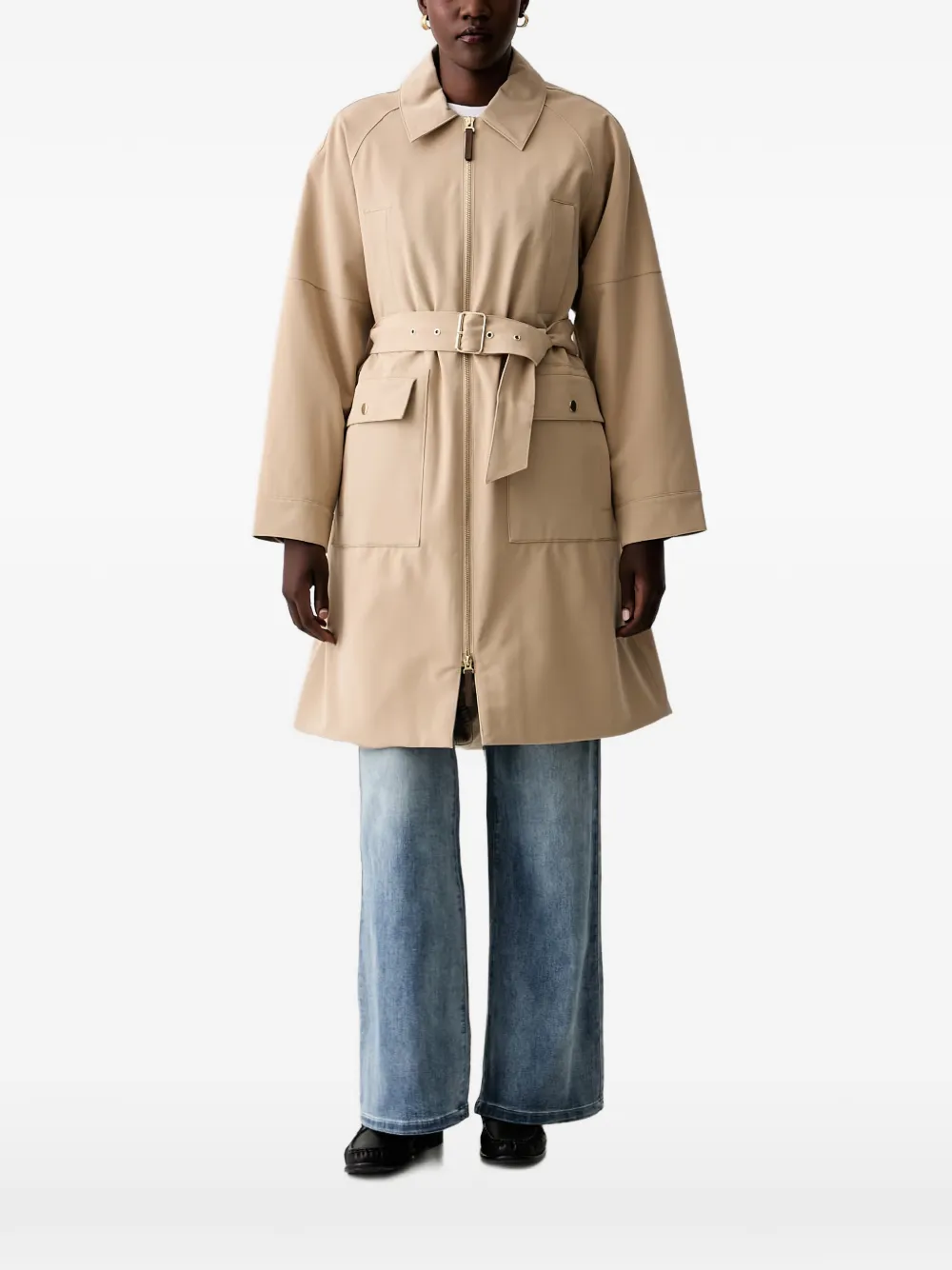 Mos Mosh MMALine belted trench coat - Toni neutri