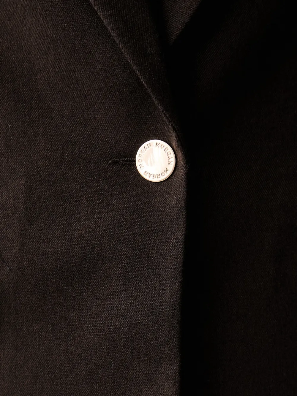 Morgan Blazer met logo-knoop Bruin