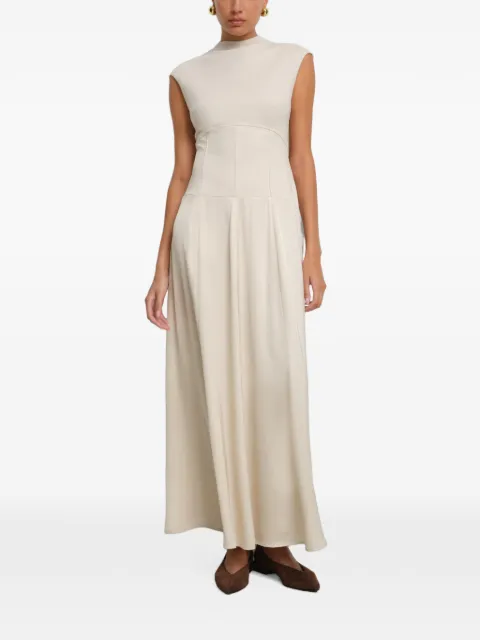 Marcella maxi Haru corset-style dress
