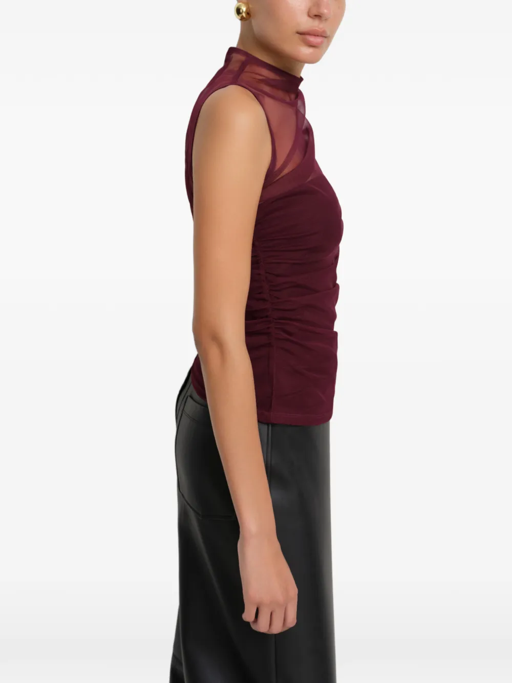 Marcella Amila mouwloze top Rood