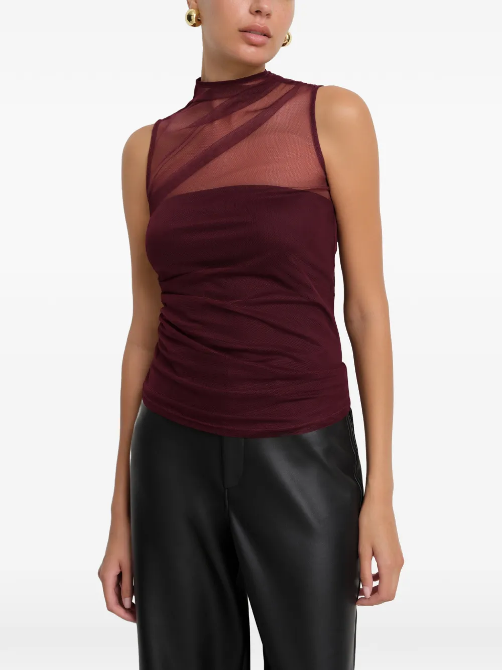 Marcella Amila mouwloze top Rood
