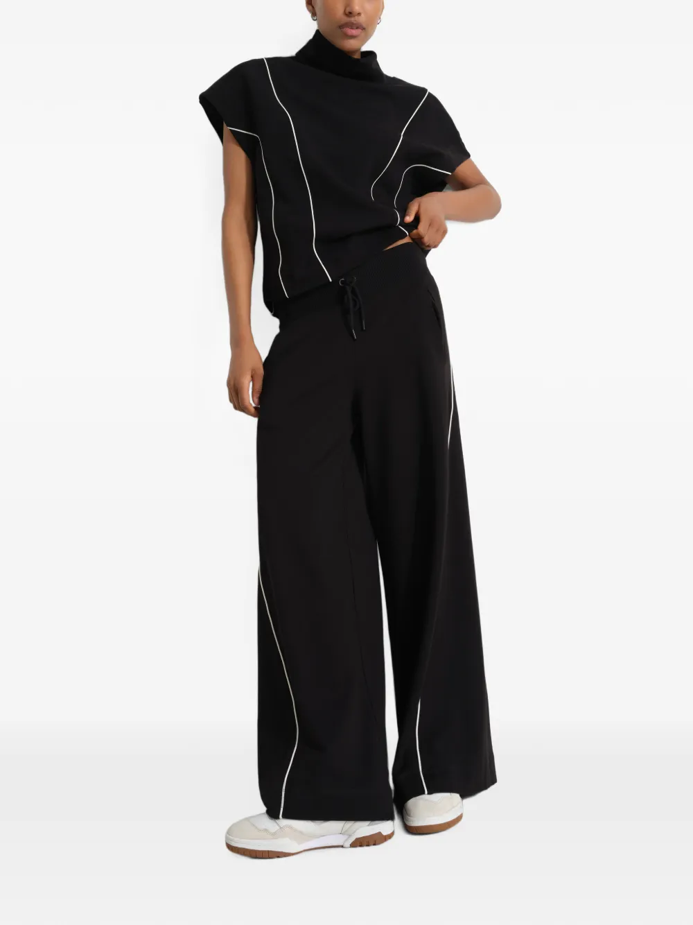 Marcella Alva top met afwerking Zwart