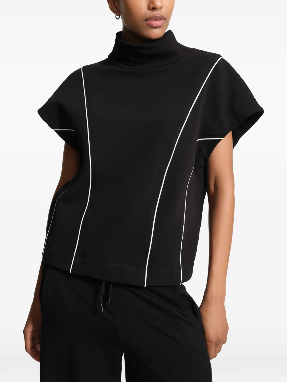 Marcella Alva top met afwerking Zwart