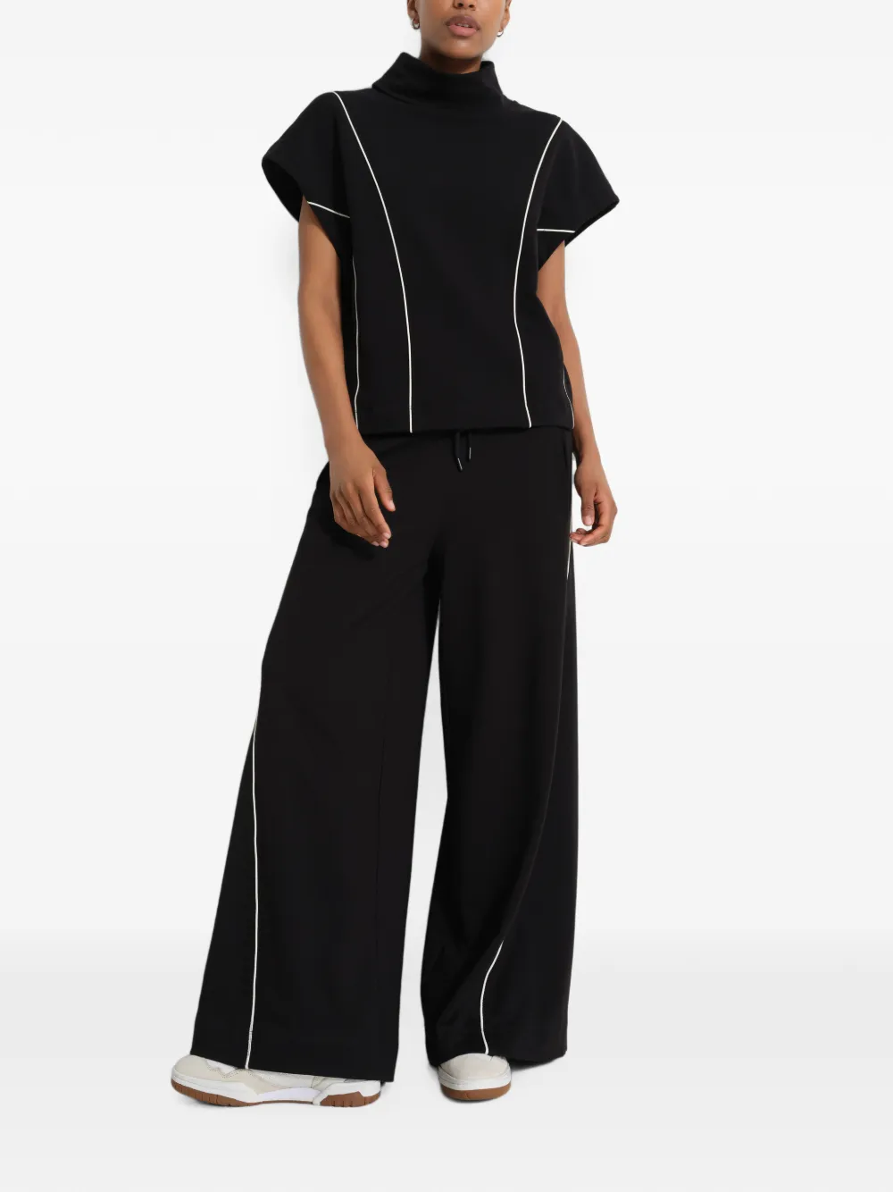 Marcella Alva top met afwerking Zwart
