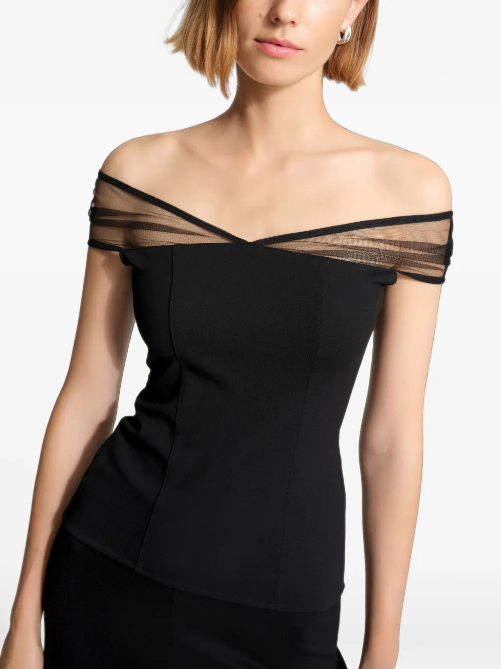 Marcella Marlis mouwloze top Zwart