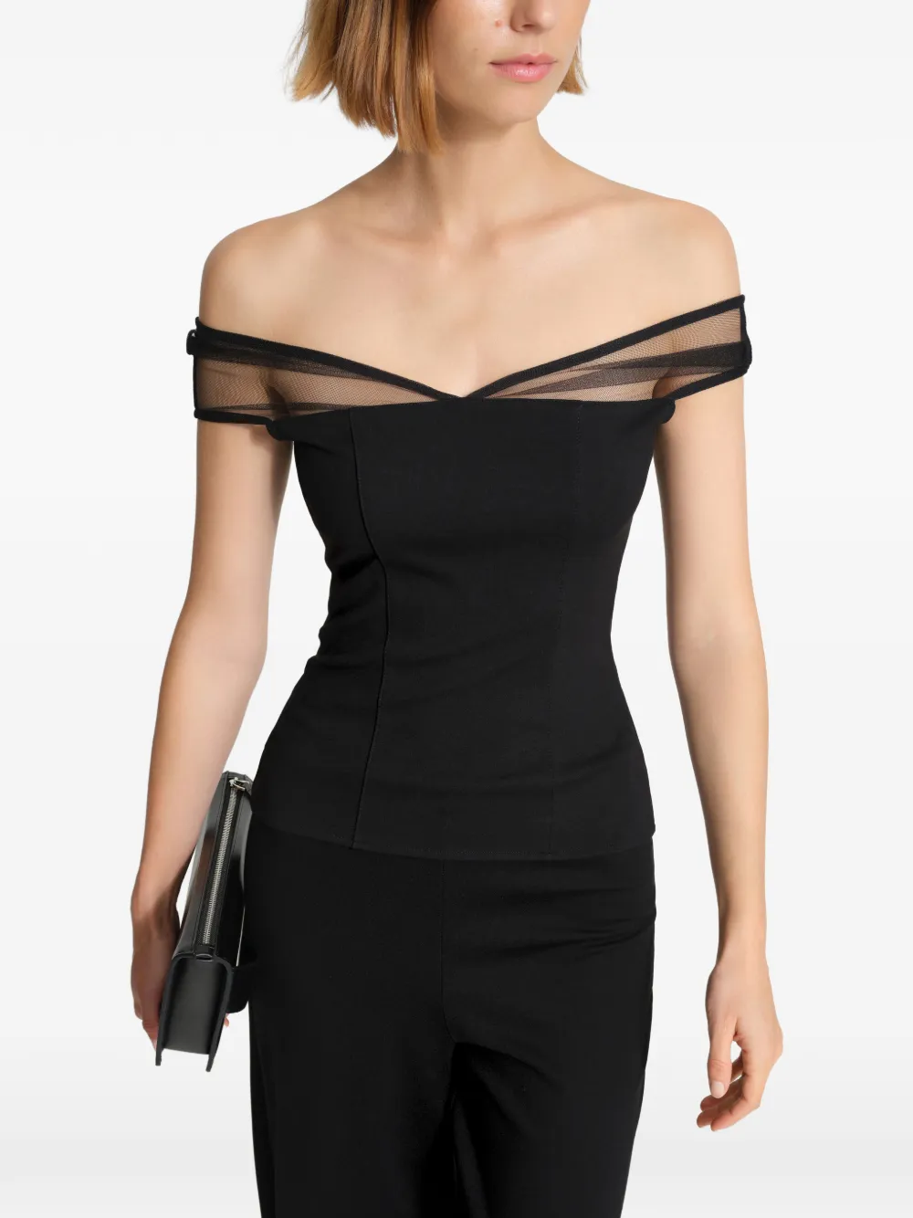 Marcella Marlis mouwloze top Zwart