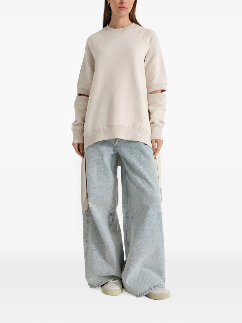 Marcella Mavi sweater met uitgesneden details Beige