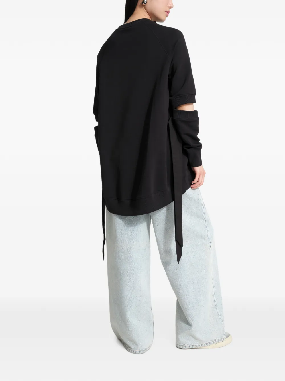 Marcella Mavi sweater met gestrikte taille en uitgesneden details Zwart