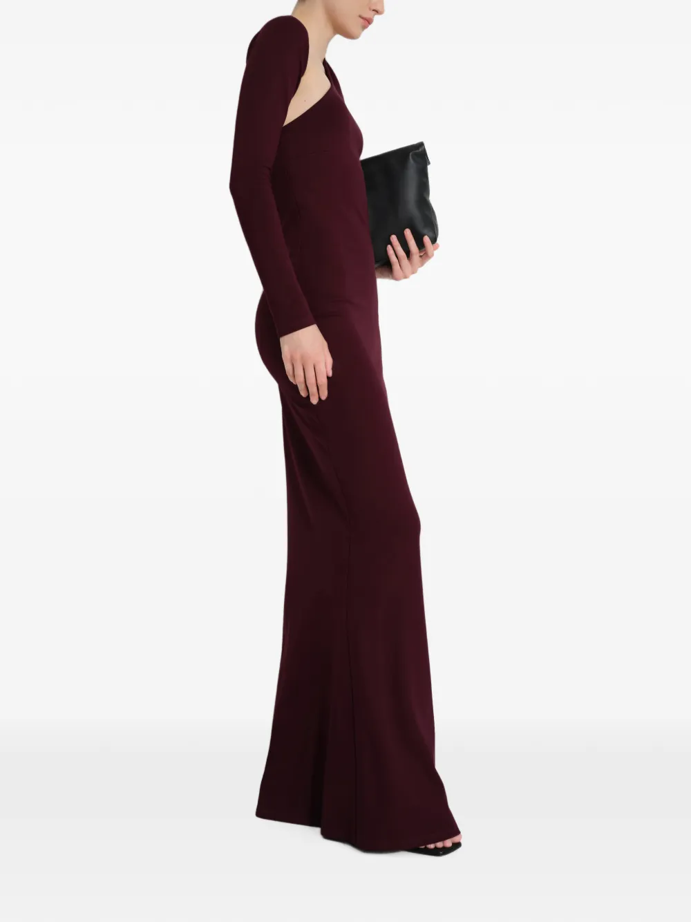 Marcella Manhattan asymmetrische avondjurk Rood