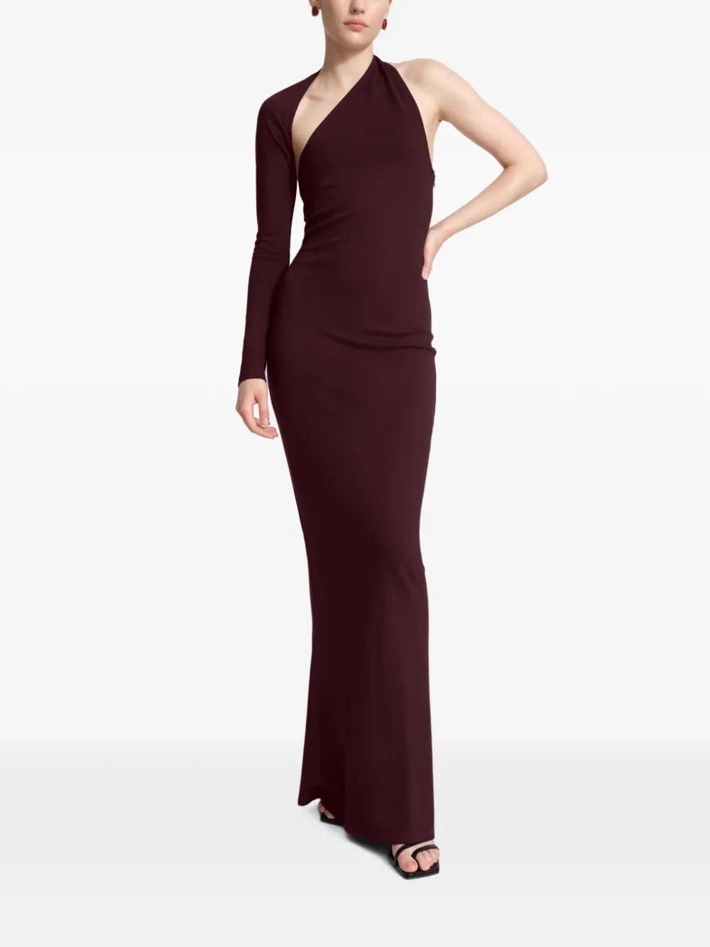 Marcella Manhattan asymmetrische avondjurk Rood