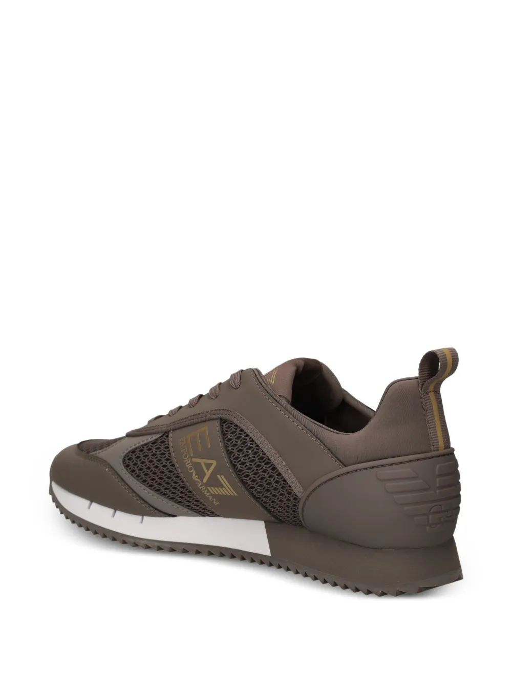 Ea7 Emporio Armani Sneakers met logoprint Bruin