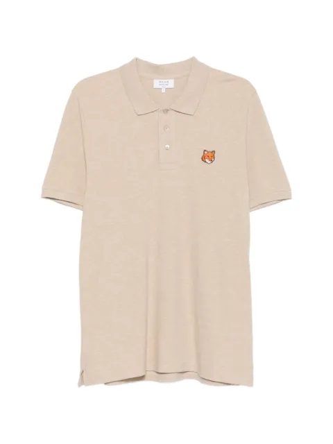 Maison Kitsuné polo con parche Fox Head