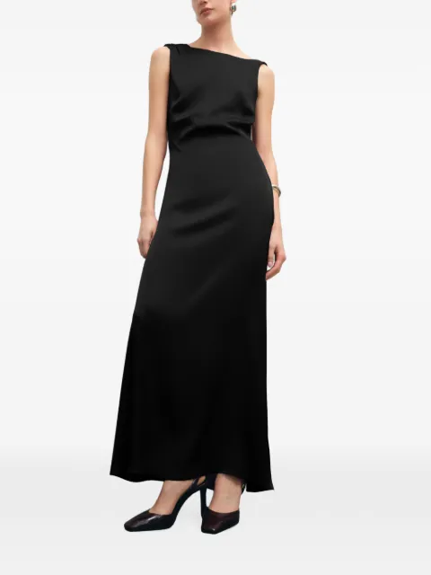 Marcella Laurel asymmetrical-strap maxi dress