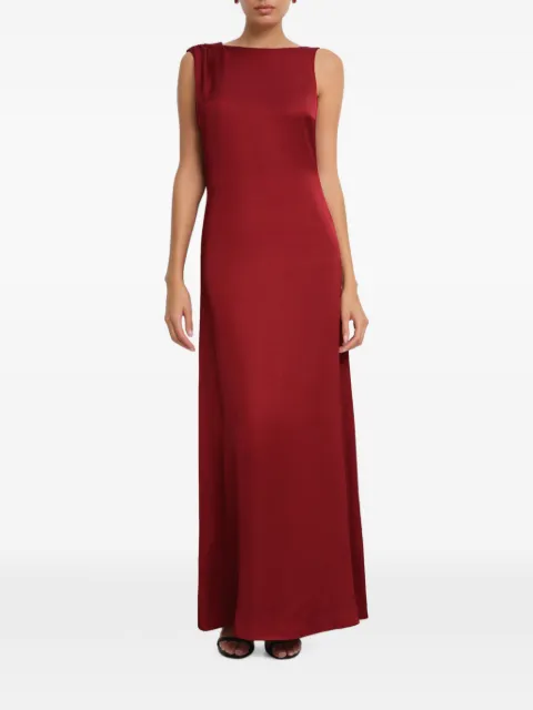 Marcella Laurel asymmetrical-strap maxi dress