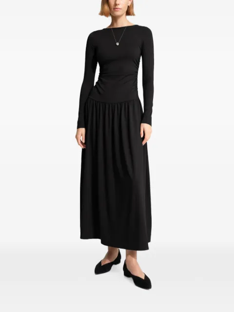 Marcella Lumi ruched-bodice maxi dress