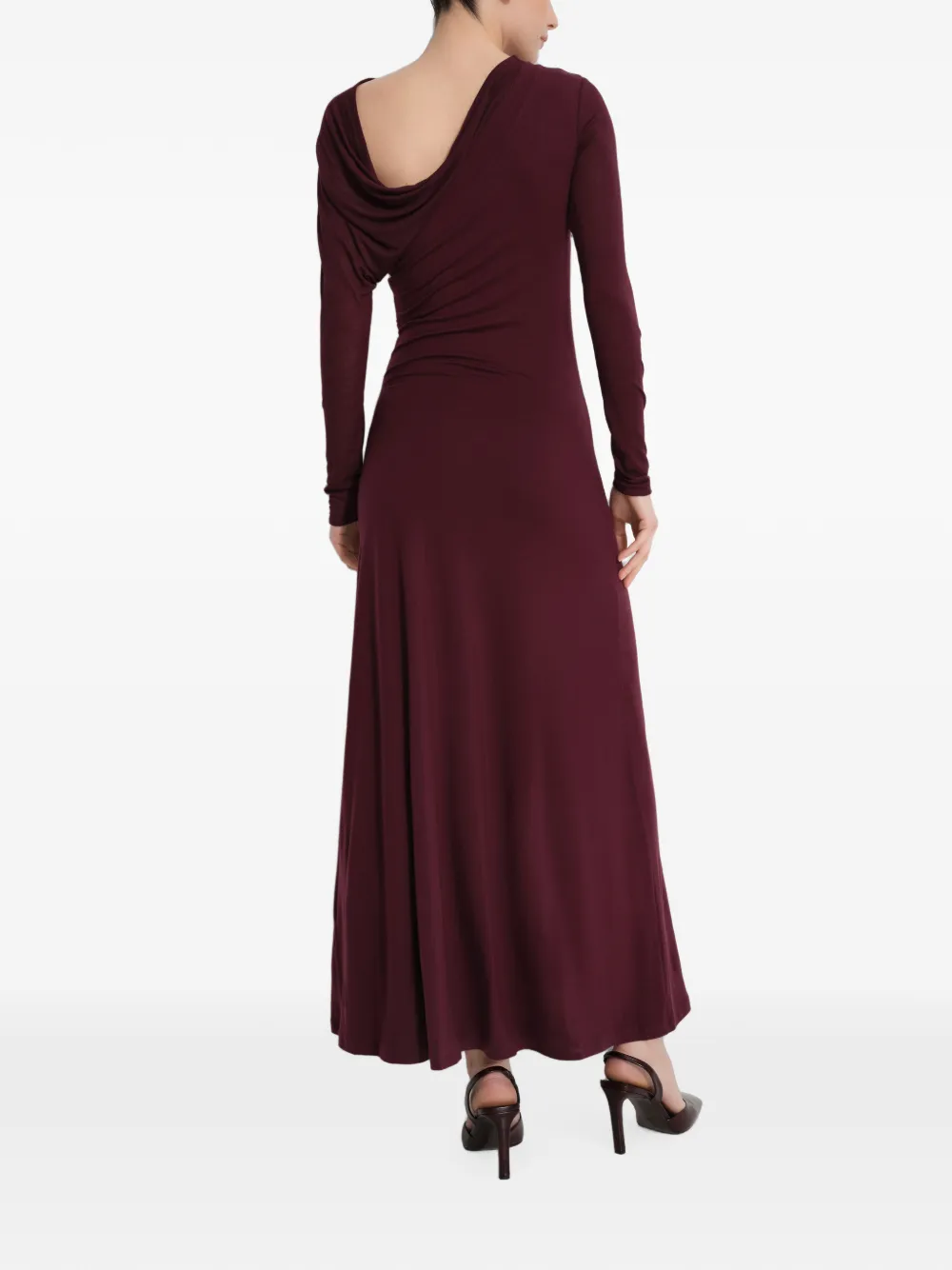 Marcella Ambrose maxi-jurk met ruches Rood