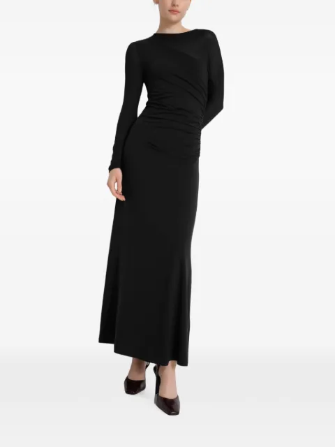 Marcella Ambrose ruched long-sleeve maxi dress