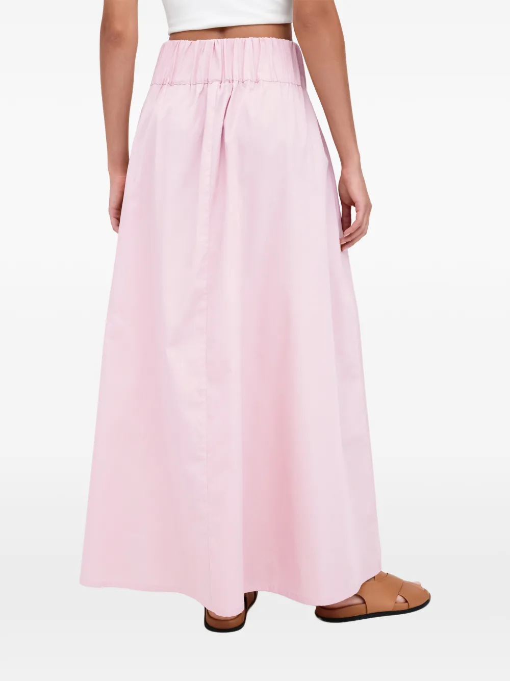 Marcella Raven maxi-rok met elastische tailleband Roze