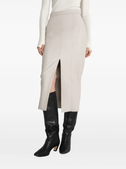 Marcella Nerida slit-detail pencil midi skirt