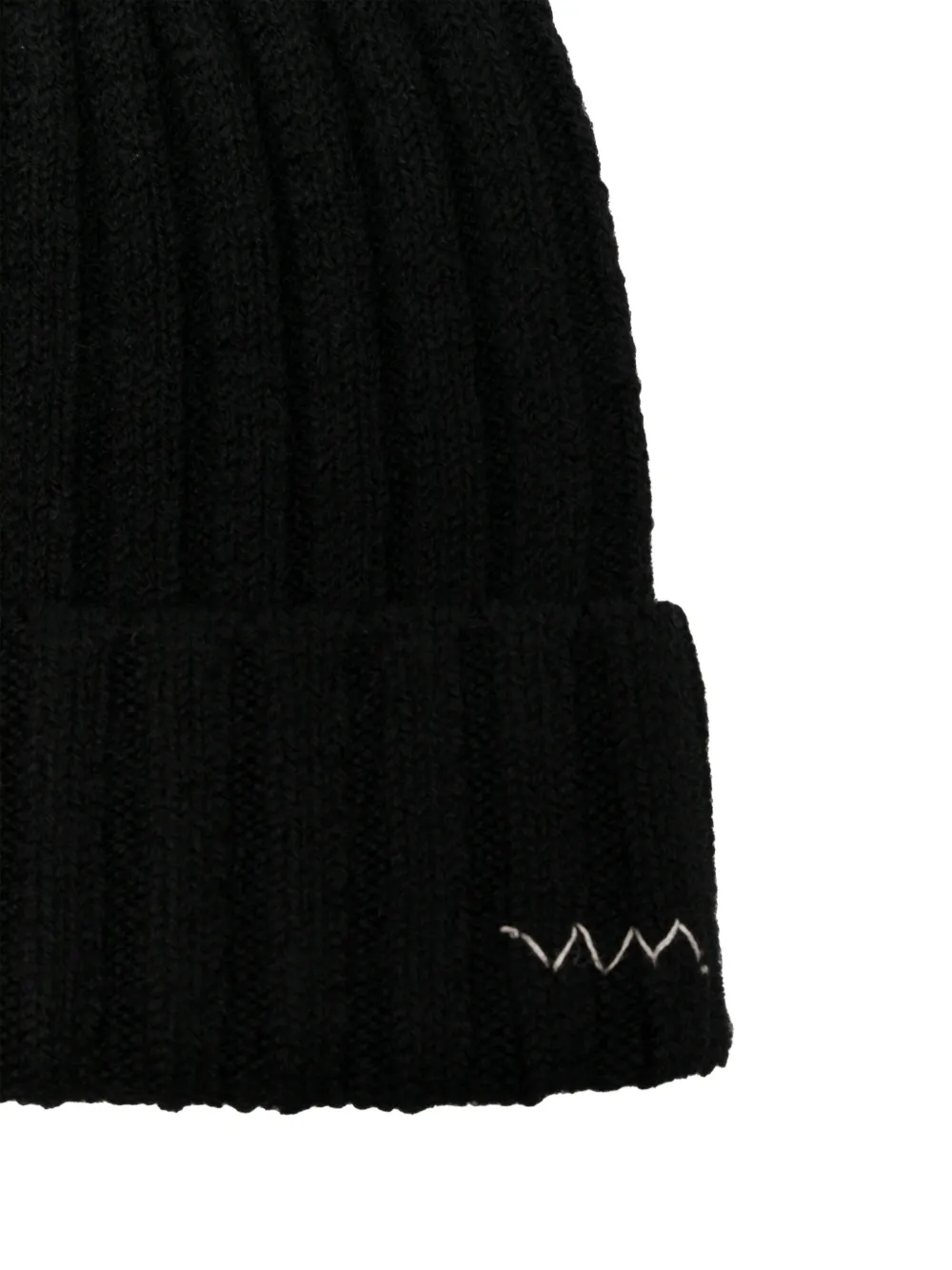 visvim ribbed-knit beanie hat Zwart