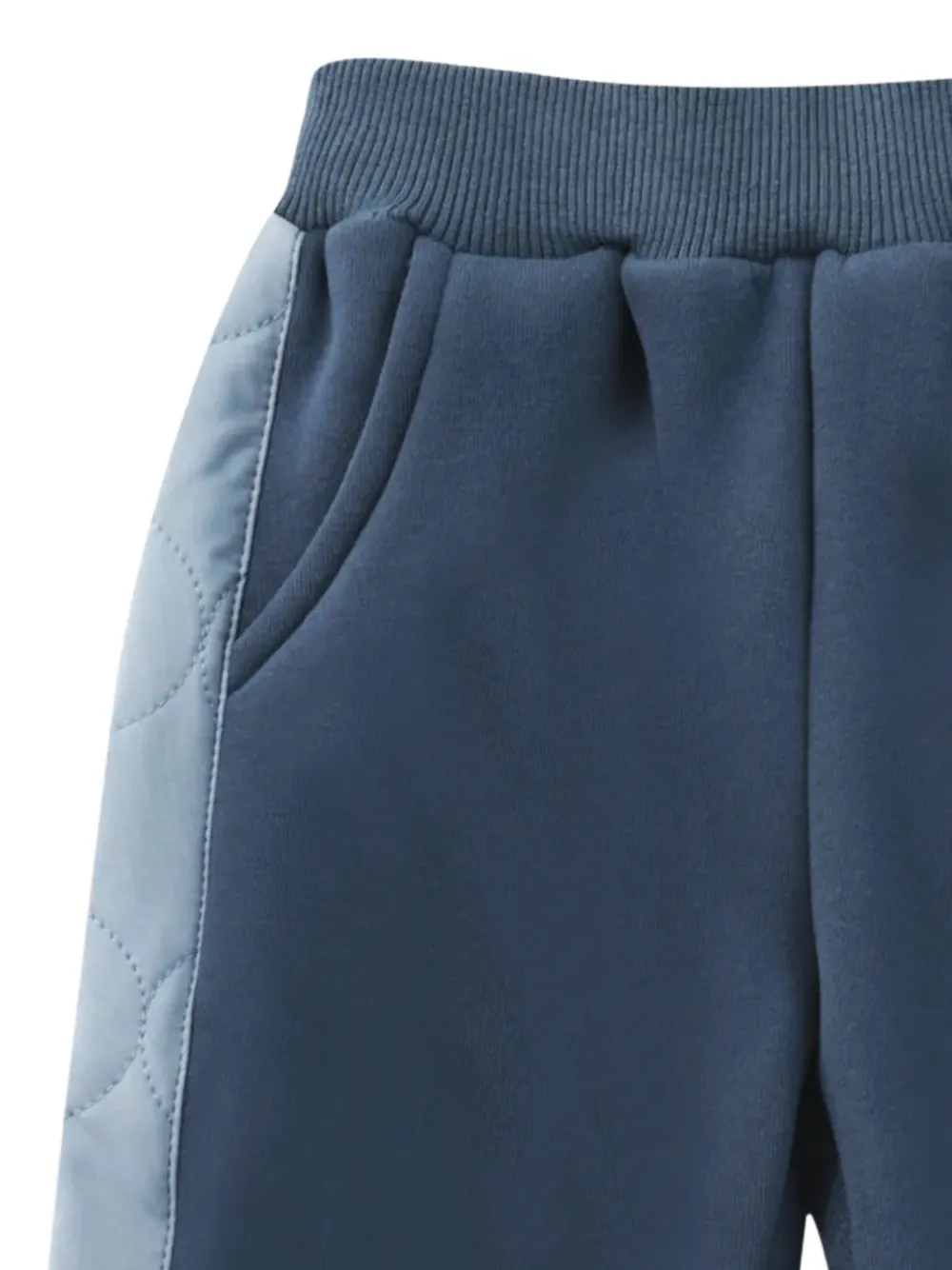 Donsje Noorien trainingsbroek met gewatteerd vlak Blauw