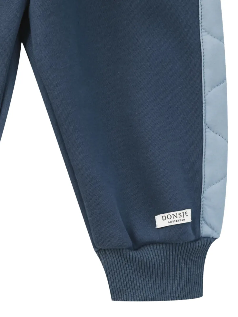 Donsje Noorien trainingsbroek met gewatteerd vlak Blauw