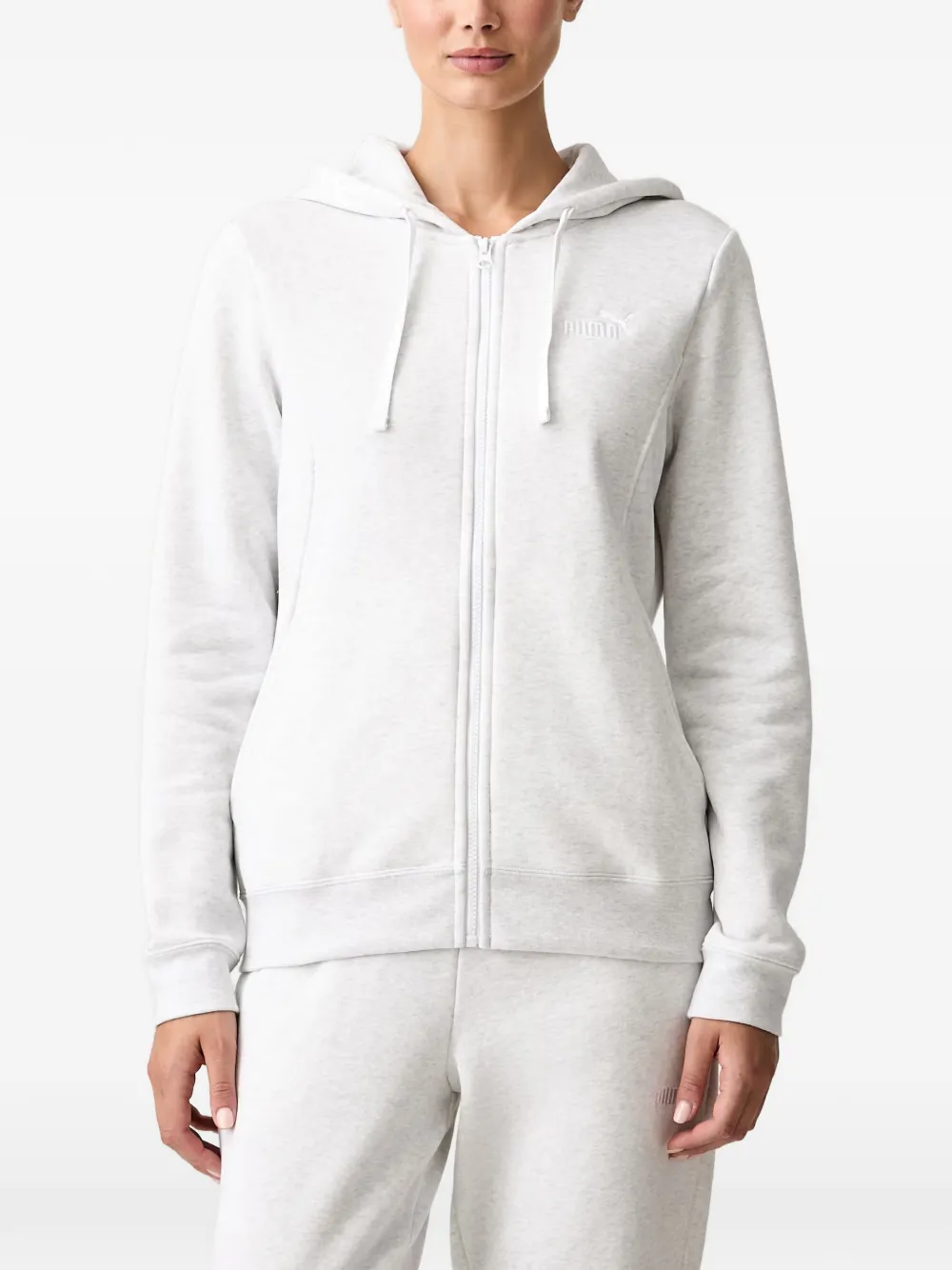 PUMA logo-embroidered tracksuit - Grau