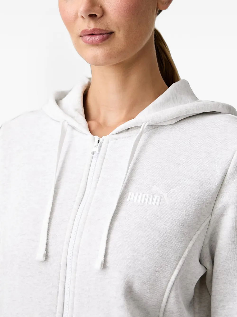 PUMA logo-embroidered tracksuit Grijs