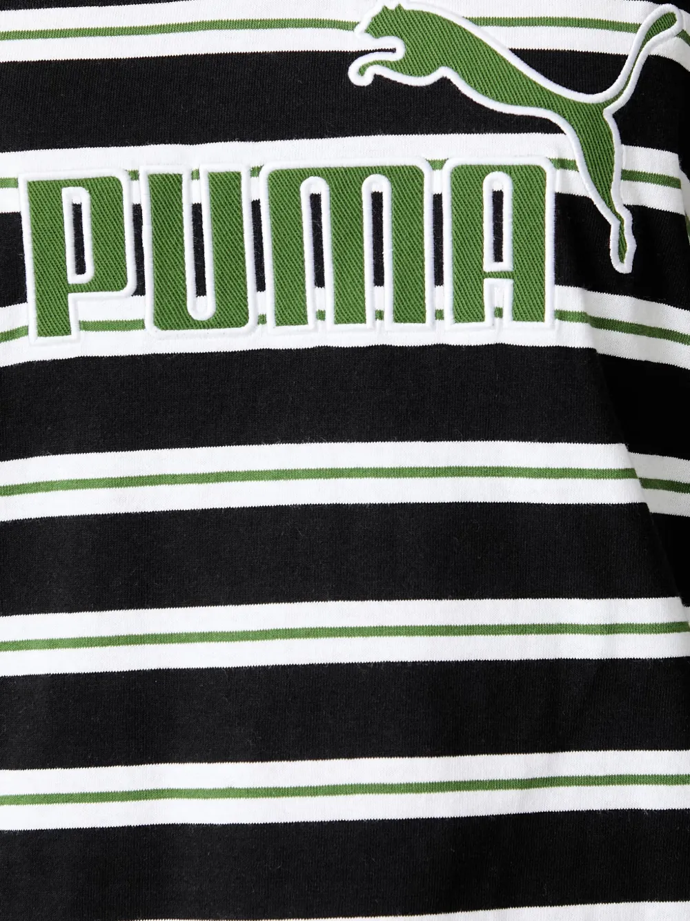 PUMA Gestreept poloshirt Zwart