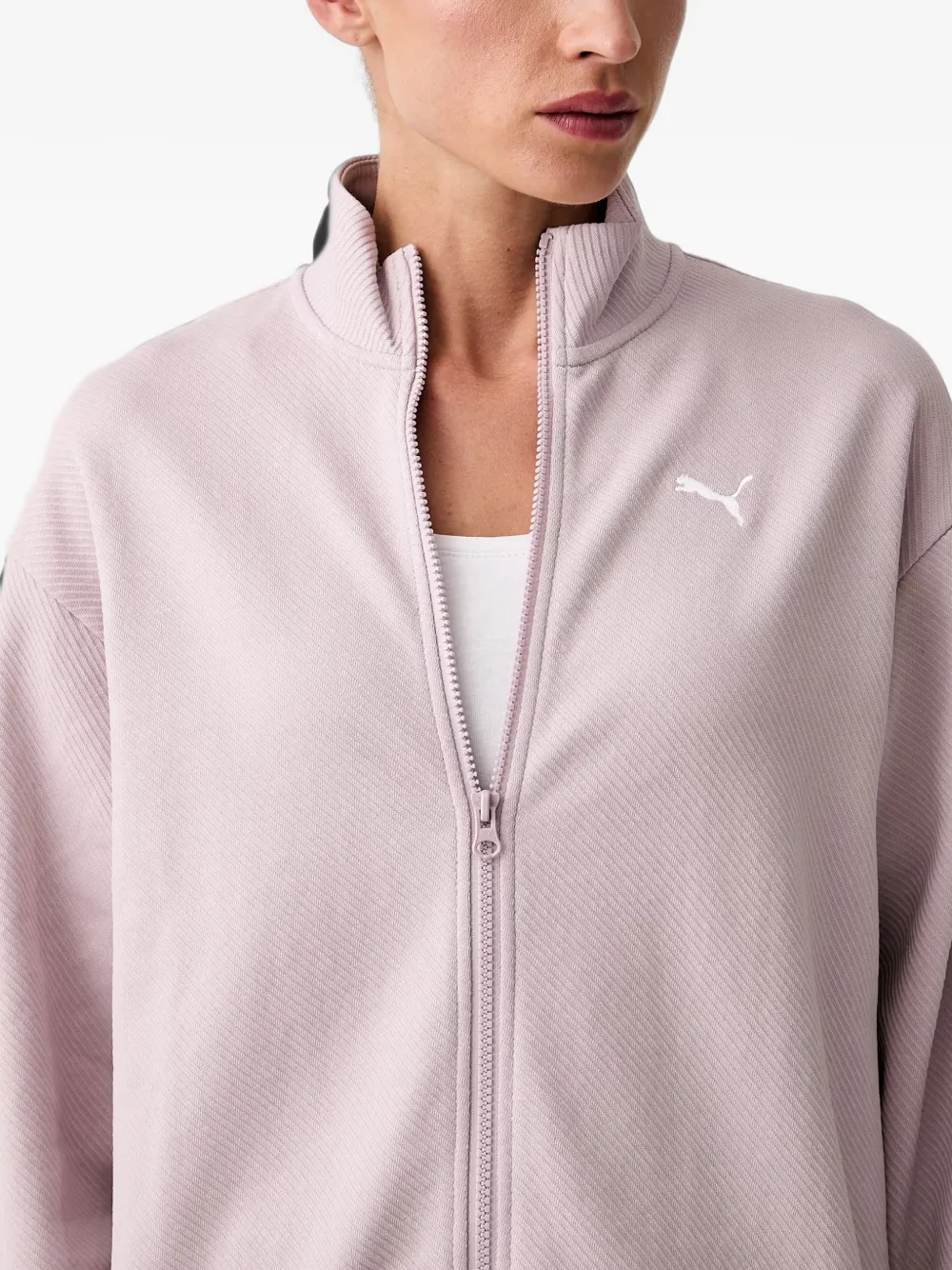 PUMA logo-embroidered tracksuit set Roze