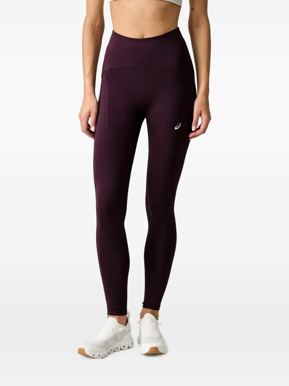 ASICS Road logo-print performance leggings - Violett