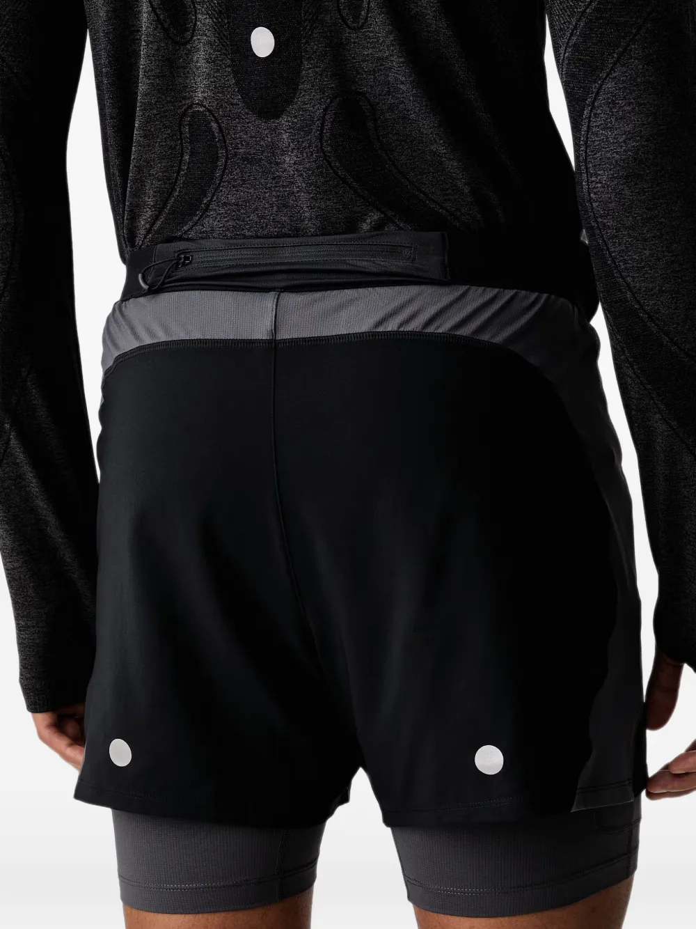 ASICS Road layered shorts Zwart