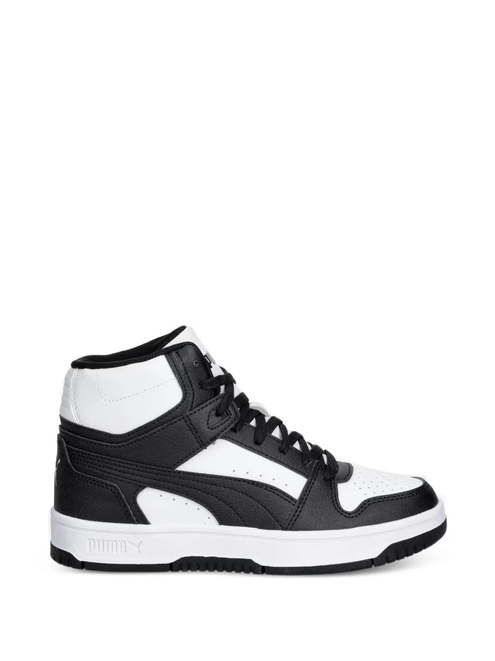 Puma Kids Rebound Slam Mid panelled high-top sneakers Zwart