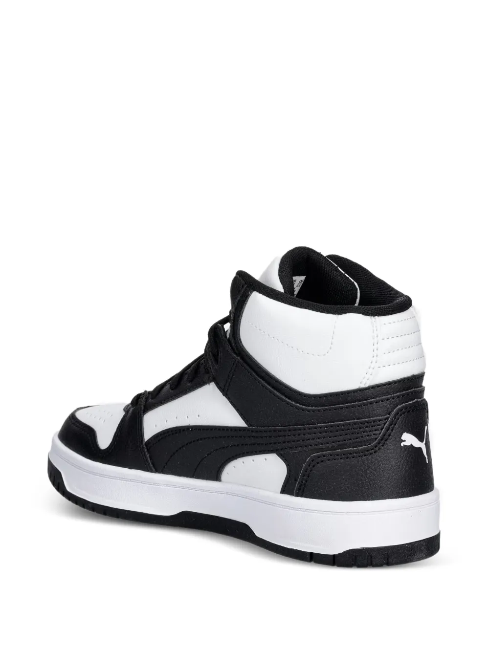Puma Kids Rebound Slam Mid panelled high-top sneakers Zwart
