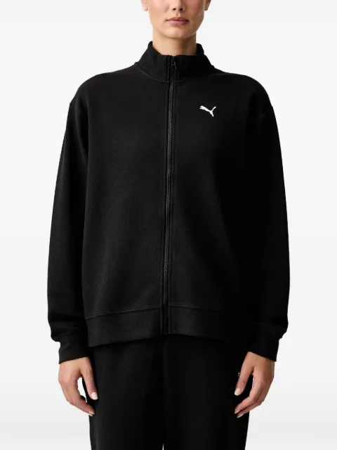 PUMA logo-patch zip-up tracksuit