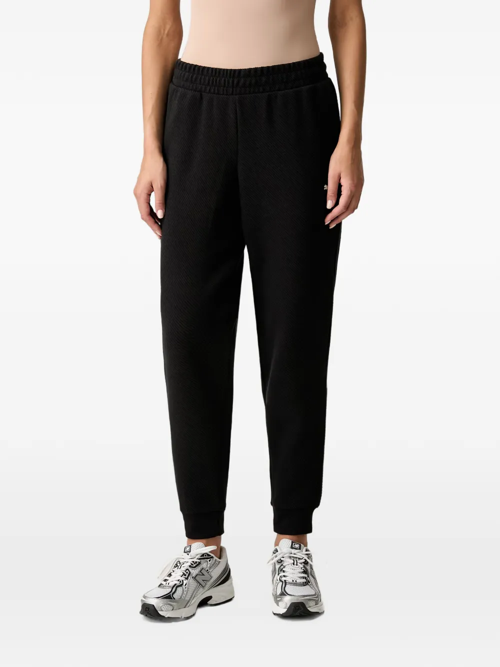 PUMA logo-patch zip-up tracksuit Zwart