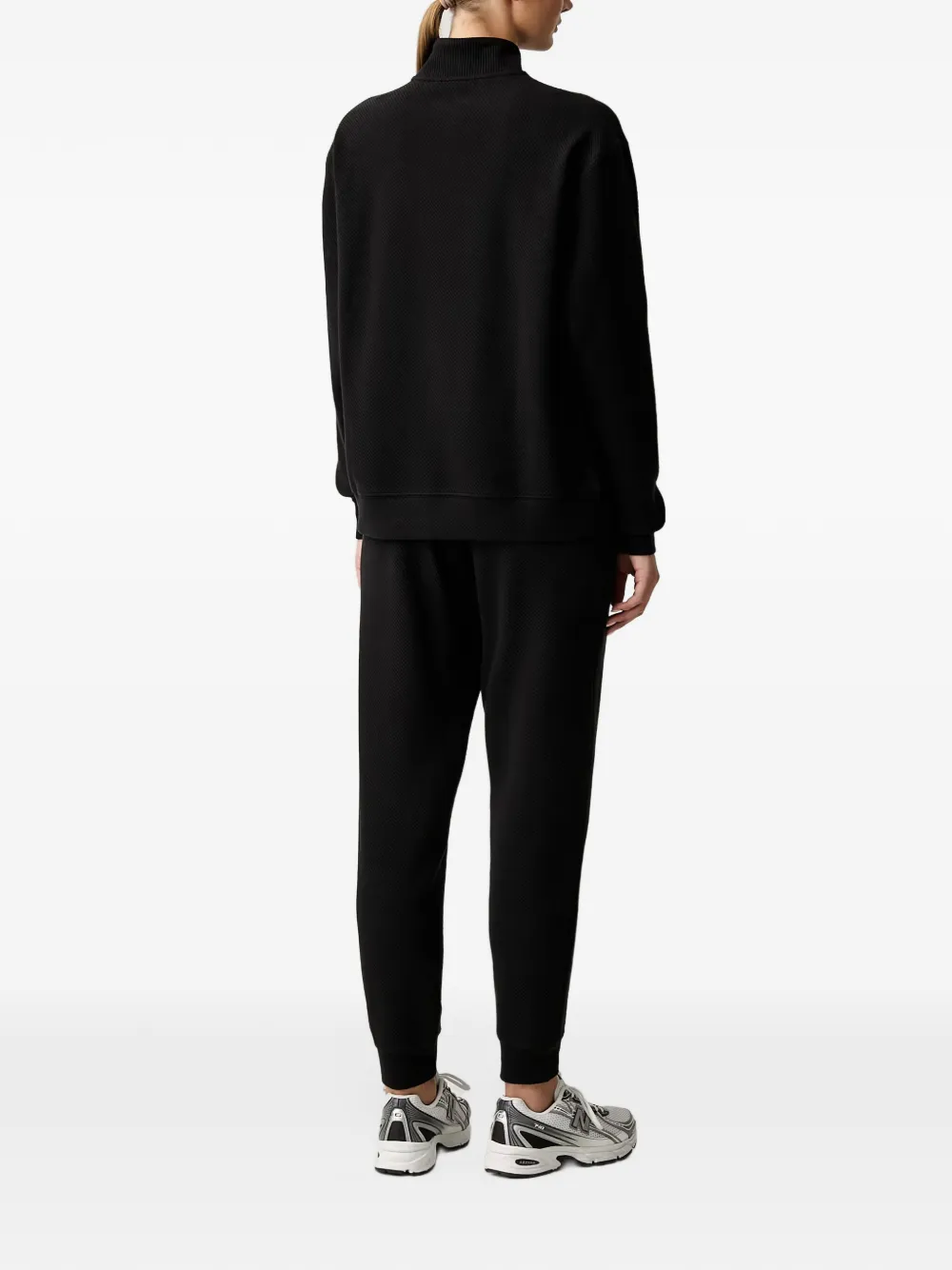 PUMA logo-patch zip-up tracksuit Zwart