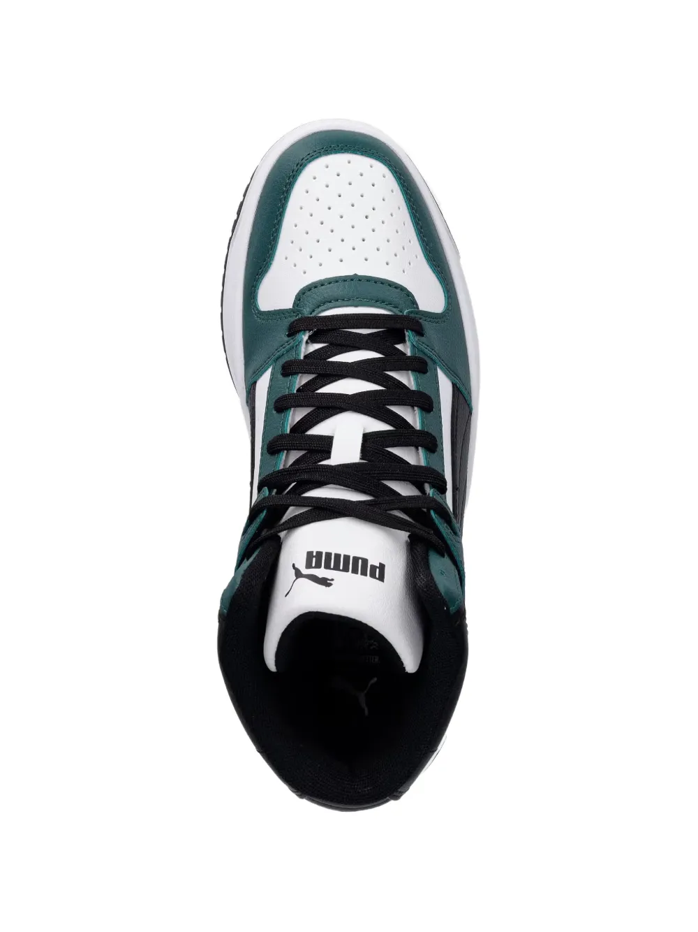 Puma Kids Rebound Slam Mid round-toehigh-top sneakers Groen