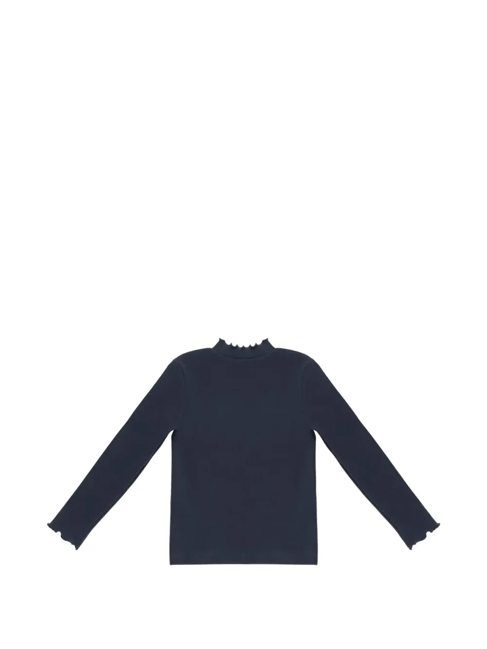 Donsje Wonsy ruffled long-sleeve T-shirt Blauw