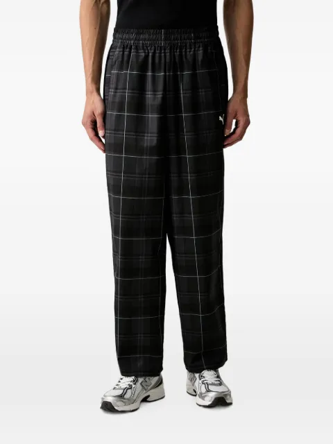 PUMA T7 plaid-check track pants