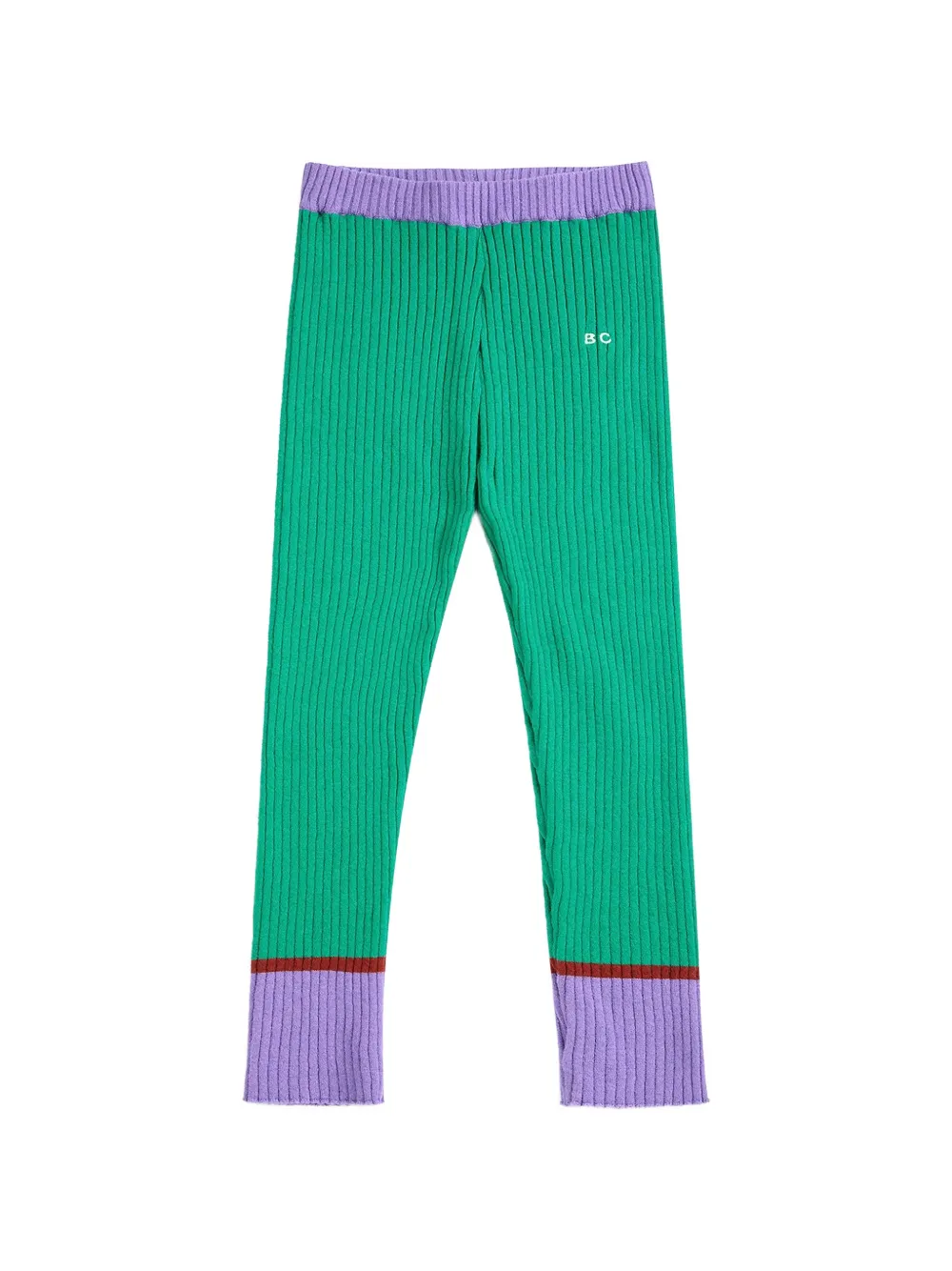 Bobo Choses BC ribbed-knit leggings Groen