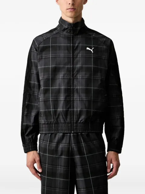 PUMA T7 relaxed tartan track jacket