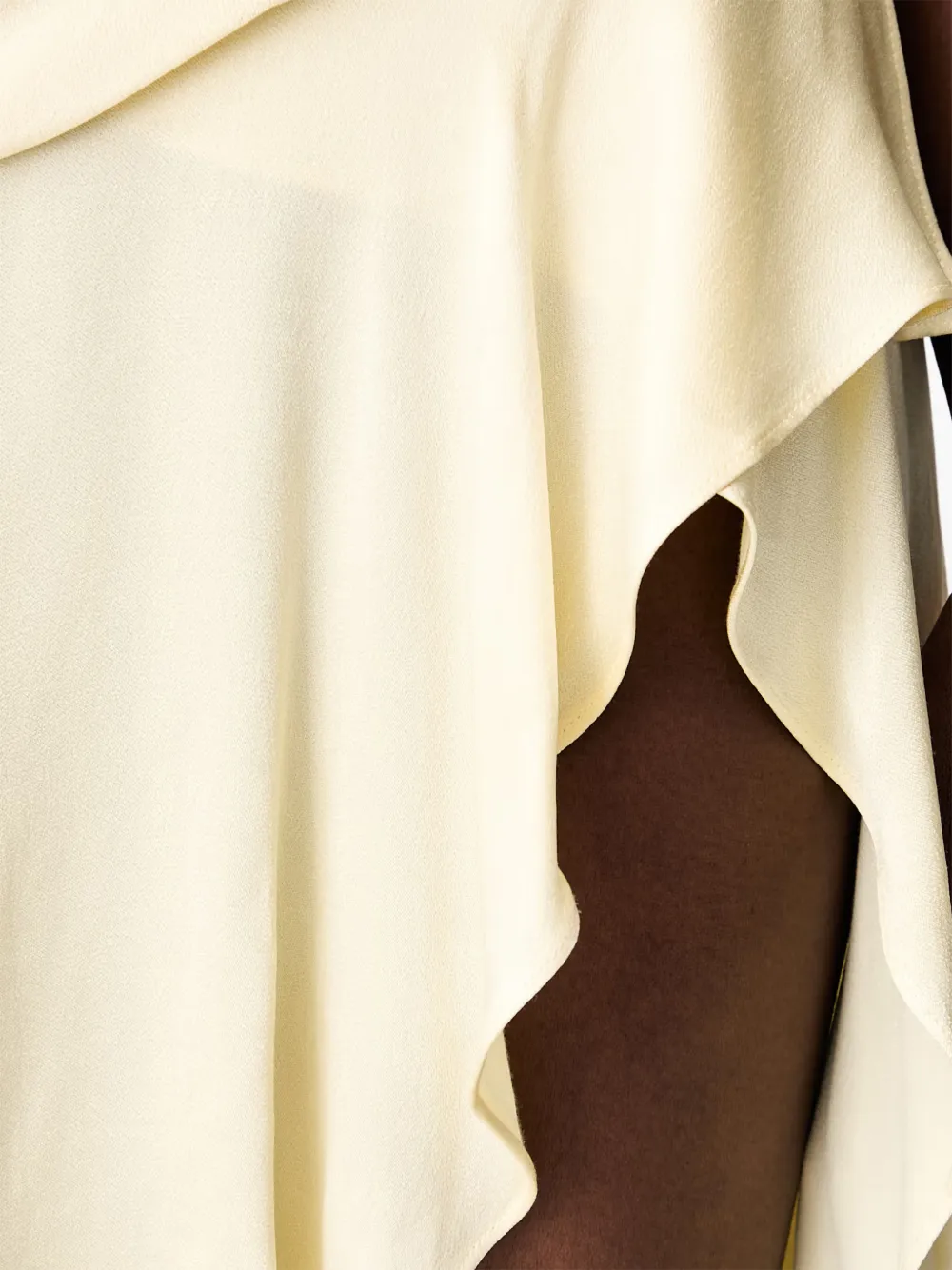 Bardot Lorenza strapless midi-jurk met ruches Beige