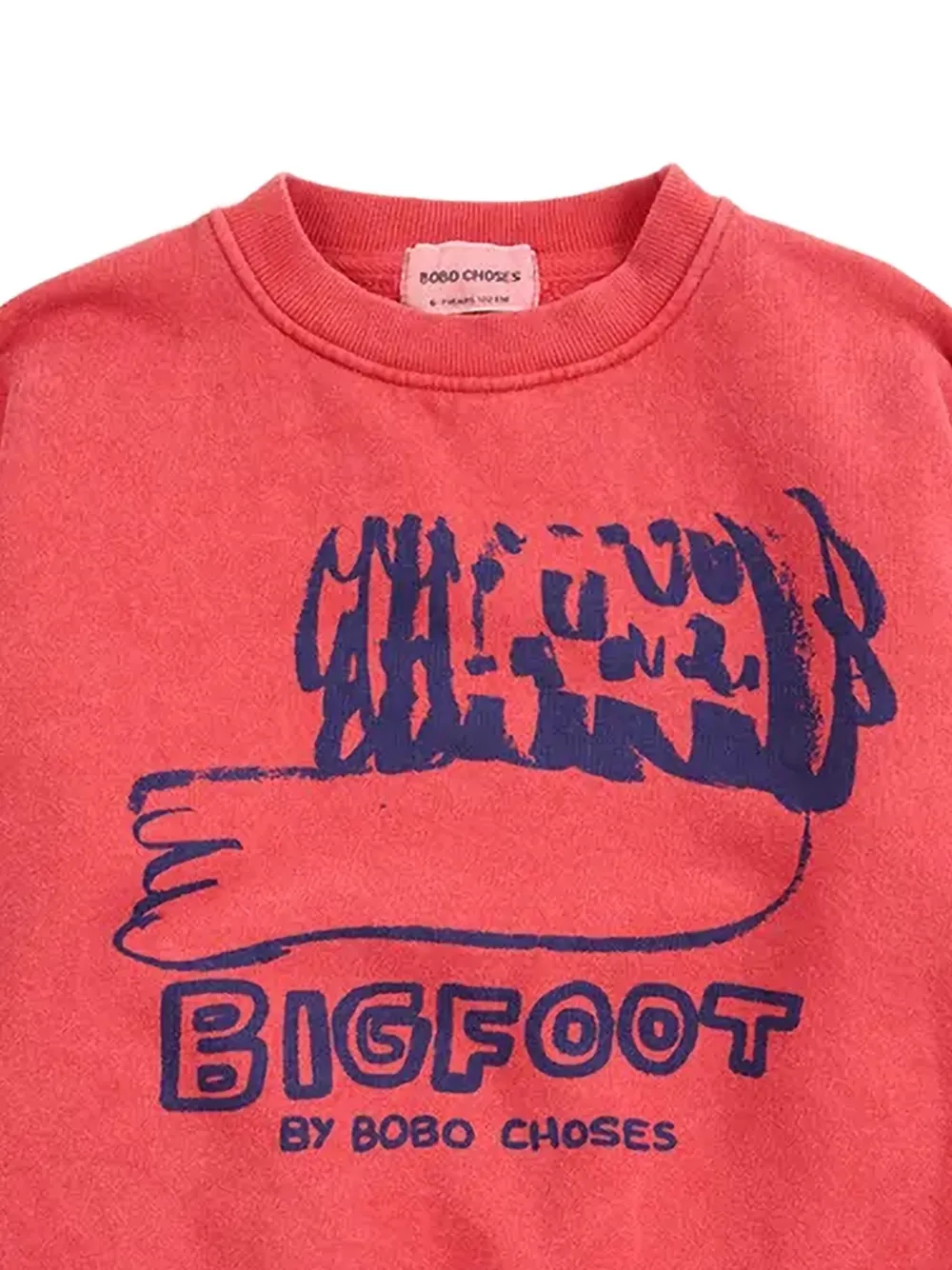Bobo Choses Bigfoot graphic-print sweatshirt Rood