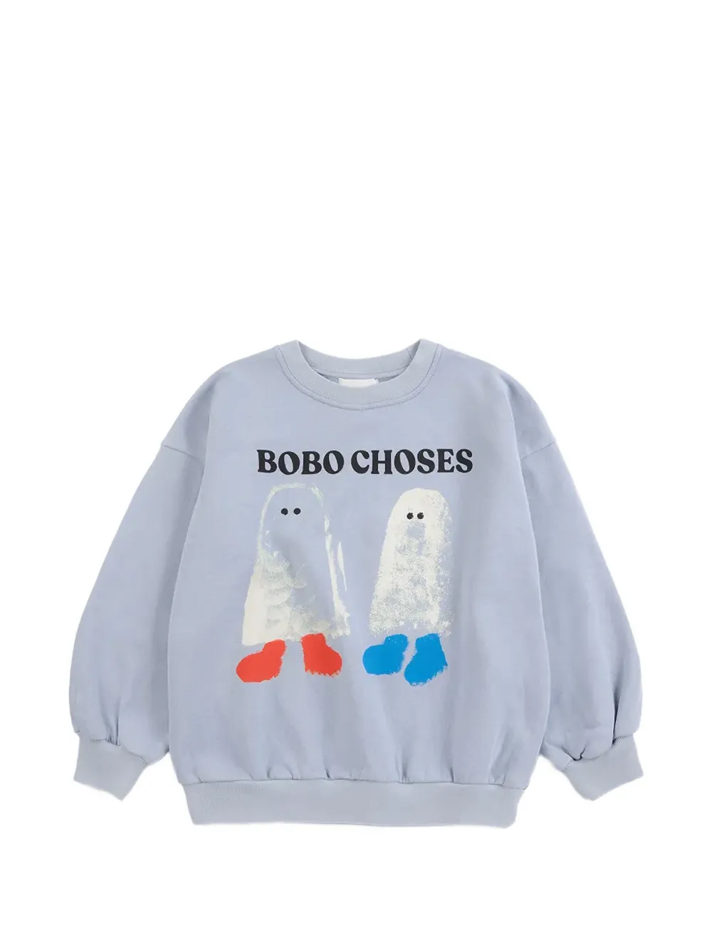Bobo Choses Booty Ghosts crew-neck sweatshirt - Bleu Bobo Choses Booty Ghosts crew-neck sweatshirt - Bleu