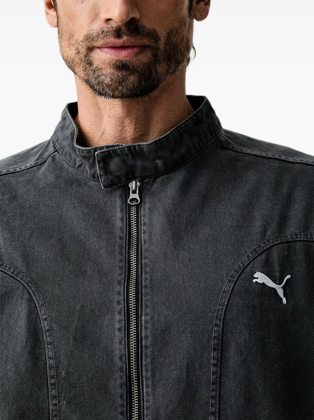 PUMA Futura Archive relaxedwashed twill T7 track jacket Grijs